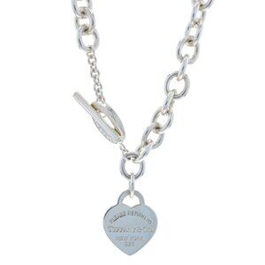 Tiffany & Co. Return to Tiffany Heart Tag Toggle Necklace 18" Sterling 925